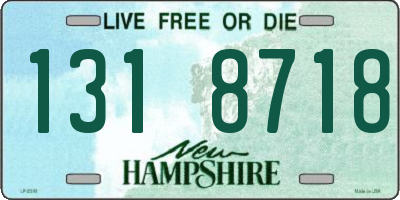 NH license plate 1318718