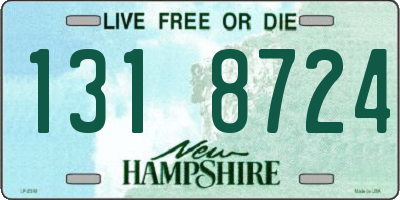 NH license plate 1318724