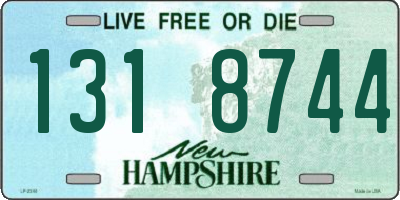 NH license plate 1318744