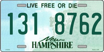 NH license plate 1318762