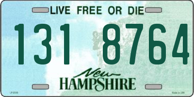NH license plate 1318764