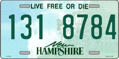 NH license plate 1318784