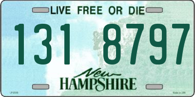 NH license plate 1318797