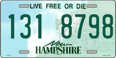 NH license plate 1318798