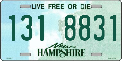 NH license plate 1318831