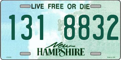 NH license plate 1318832