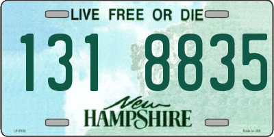 NH license plate 1318835