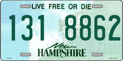 NH license plate 1318862
