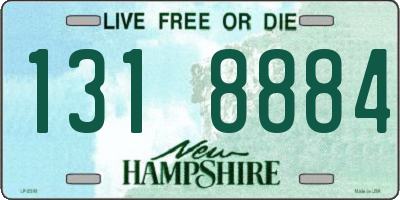 NH license plate 1318884