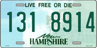 NH license plate 1318914