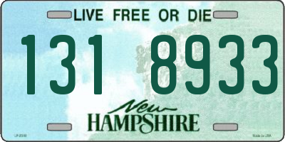 NH license plate 1318933