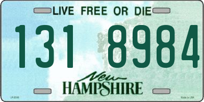 NH license plate 1318984