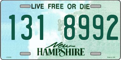 NH license plate 1318992