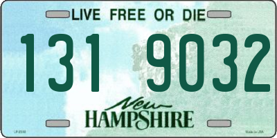 NH license plate 1319032