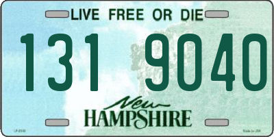 NH license plate 1319040