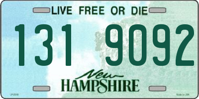 NH license plate 1319092