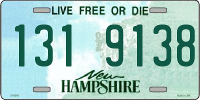 NH license plate 1319138