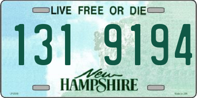 NH license plate 1319194