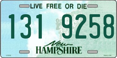 NH license plate 1319258