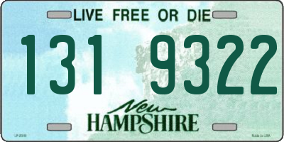 NH license plate 1319322