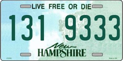NH license plate 1319333