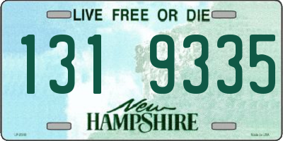 NH license plate 1319335