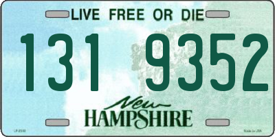 NH license plate 1319352