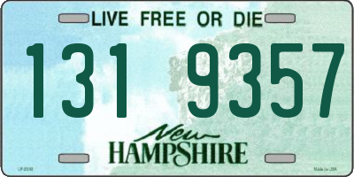 NH license plate 1319357