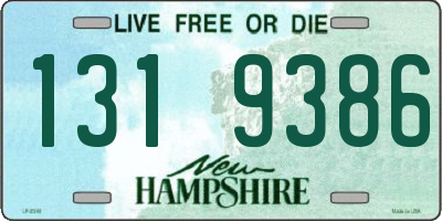 NH license plate 1319386