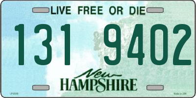 NH license plate 1319402