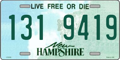 NH license plate 1319419