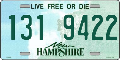 NH license plate 1319422