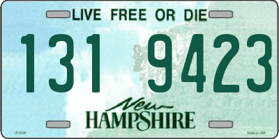 NH license plate 1319423