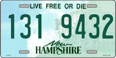NH license plate 1319432