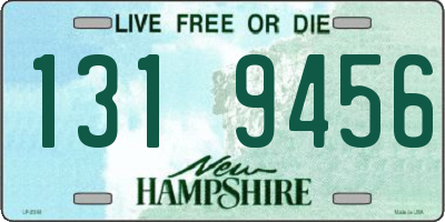 NH license plate 1319456
