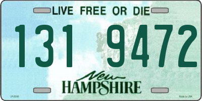 NH license plate 1319472