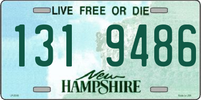 NH license plate 1319486