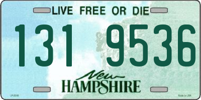 NH license plate 1319536