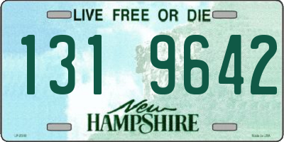 NH license plate 1319642