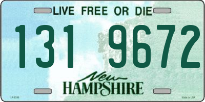 NH license plate 1319672