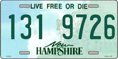 NH license plate 1319726