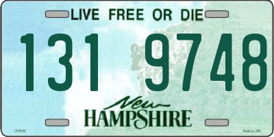 NH license plate 1319748