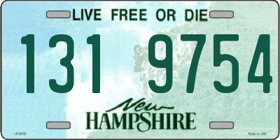 NH license plate 1319754