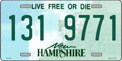 NH license plate 1319771