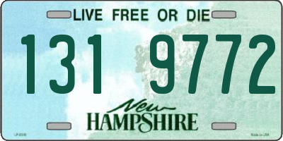 NH license plate 1319772