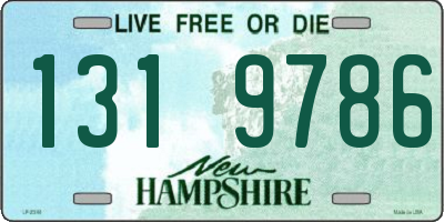 NH license plate 1319786
