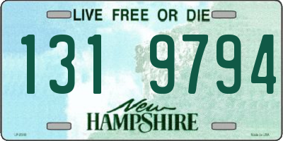 NH license plate 1319794