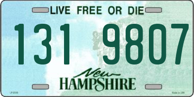 NH license plate 1319807