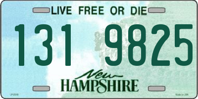 NH license plate 1319825