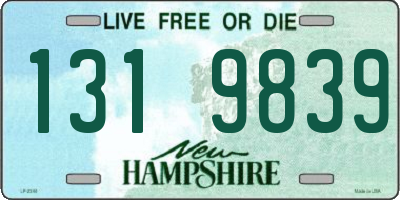 NH license plate 1319839